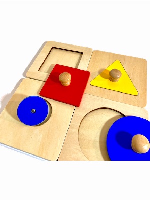 4 Single Shape Puzzle Set